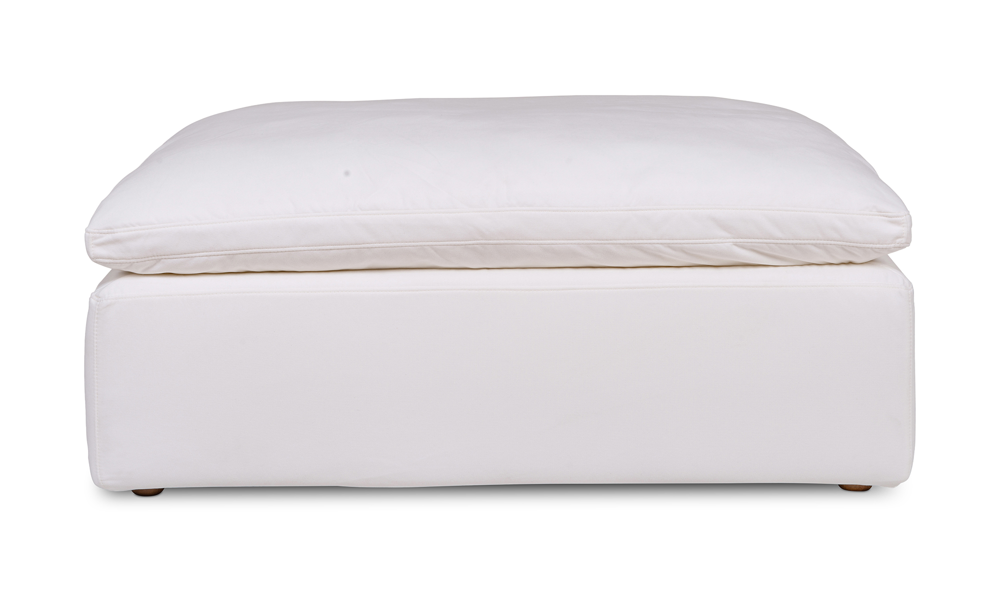 CLAY OTTOMAN PERFORMANCE FABRIC