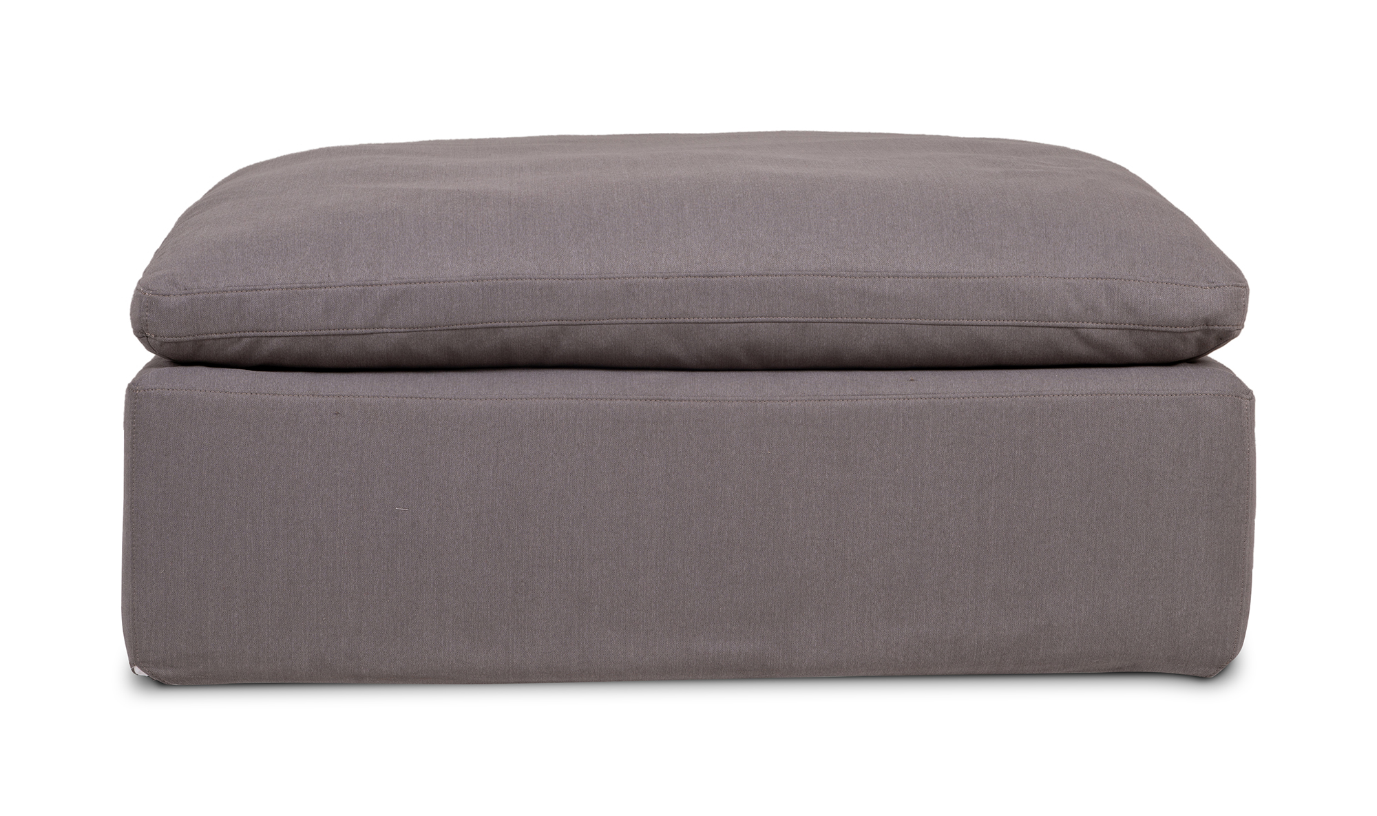 CLAY OTTOMAN PERFORMANCE FABRIC